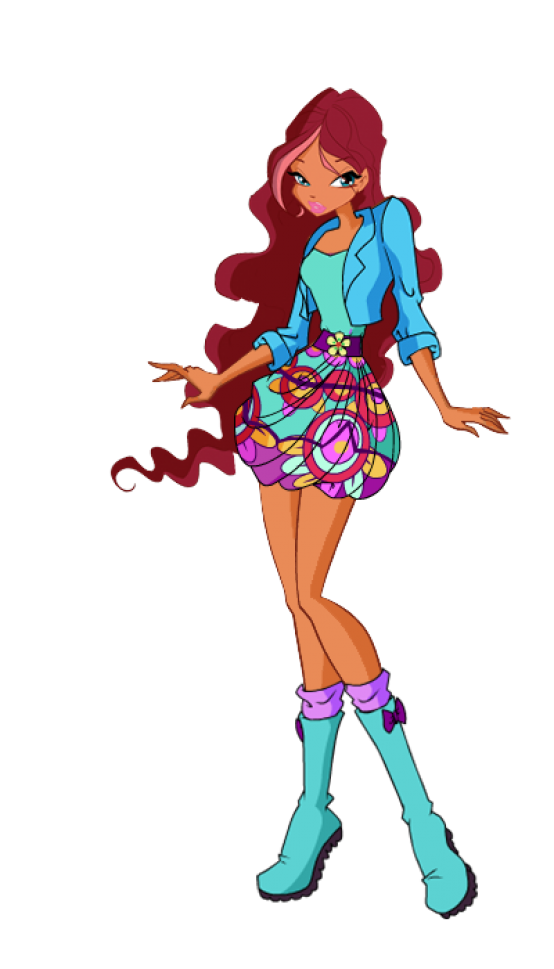 Лейла в цветном наряде
